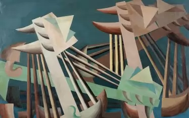 Жорж Папазов (1894 – 1972), "Лодки в бедствие", 30-те години на ХХ век.