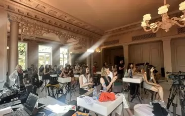  Работен момент от фестивала.