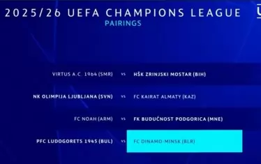 Жребият на "Лудогорец" за I квалификационен кръг за Шампионската лига.