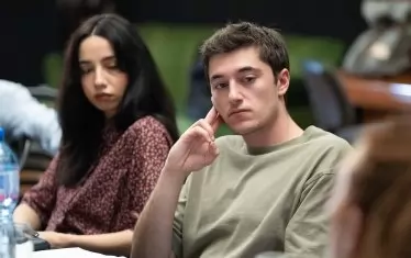 Актьорите Даниел Върбанов и Анета Иванова в кадър.