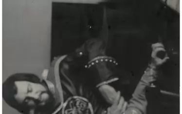  Певците Борислав Дойчев и Мария Венцеславова с композитора Панчо Владигеров през 1975 г.