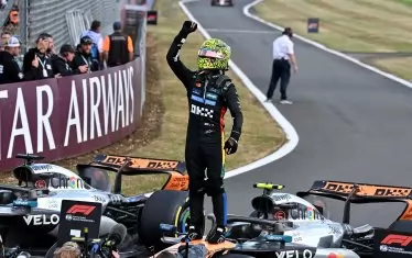 Норис взе втора поредна победа в F1 в състезание с 4 рестарта