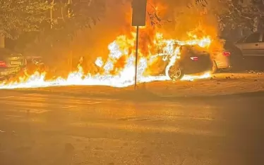 Опожарена е колата на шефа на полицията в Козлодуй 