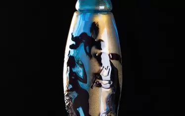 Лучо Бубако, Италия, "Сатир, Ерос и нимфа" (серия “Помпей”), духано стъкло, 2023