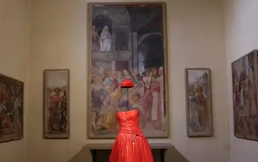 Тоалет, носен от Кейти Холмс на "Мет Гала"