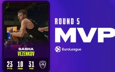 Везенков вече е №2 за всички времена в Евролигата