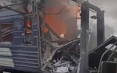 Руски дрон атакува цивилни на гара край Суми