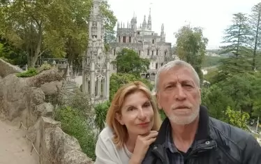  Атанасов със съпругата си - актрисата Деси Стойчева 