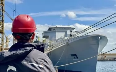 Новият боен кораб "Храбри" стигна до Черно море