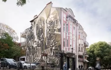  Георги Божилов-Слона, сграфито „Христо Г. Данов“, ул. „Максим Горки“, сега „Съборна“, Пловдив, 1978.
