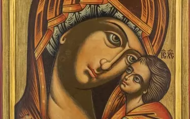  "Св. Богородица Милующа със светци" - Лили Владимирова