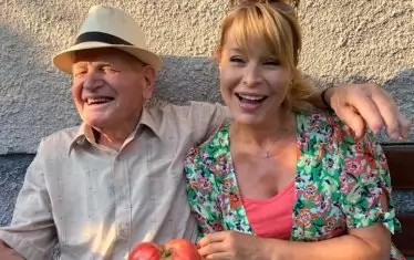  Мира Добрева с Васил Стефанов - 105 години.