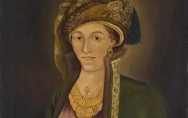 Портрет на Християния Зографска, ок. 1844, маслени бои върху платно