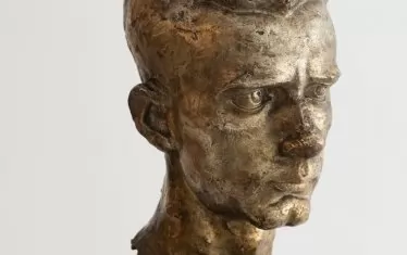  Васка Емануилова, портрет на Илия Петров, 1929, гипс.