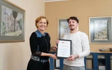  Мирослав Тънгаров с отличието.