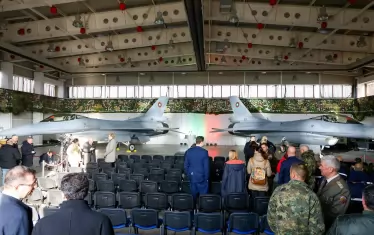 Момент от официалната церемония