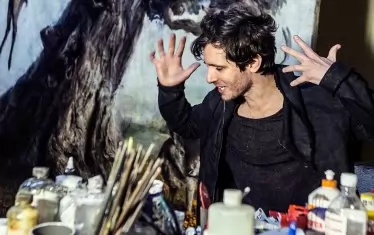  Живописецът в ателието си.