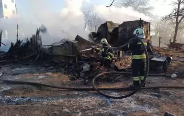 Пламна варненският атракционен комплекс "Фанагория" 