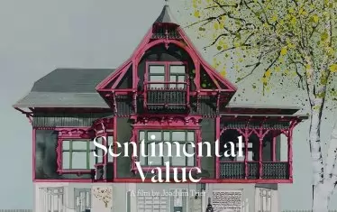 Къщата, нарисувана от Боряна Илиева за дебюта на филма в Кан.