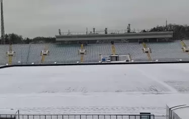 Така изглежда теренът на ст. "Васил Левски" тази сутрин, ден преди мача за Суперкупата на България.