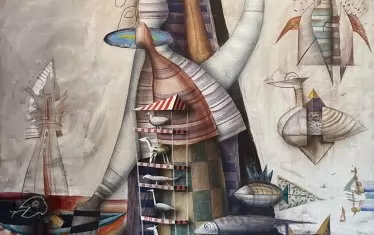      "Сътворението на живота", 1990.
    