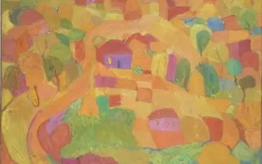 Костадинка Цветкова (1929–2006) - "Пейзаж от Родопите", 1960-те–1970-те