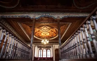  Къщата на семейство Арие в Самоков съчетава българска възрожденска архитектура и дизайн с еврейски мотиви.