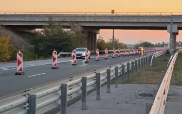 На "Тракия" е въведено ограничение от 100 км/ч