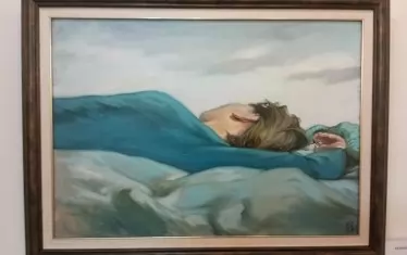 "Безвремие" - картината, дала име на изложбата на Веселин Чакъров.