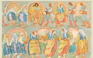  Картината, която авторката е избрала за плаката на изложбата.