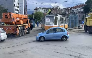 Два трамвая се сблъскаха в София