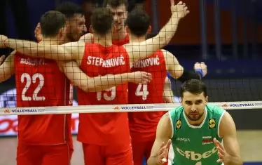 Световните вицешампиони не взеха гейм от Сърбия