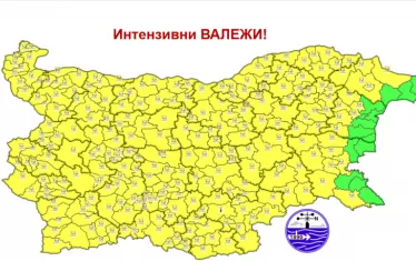 И днес е в сила жълт код за бури и градушки