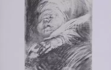  "Новородено с боне", 1890, литография.
