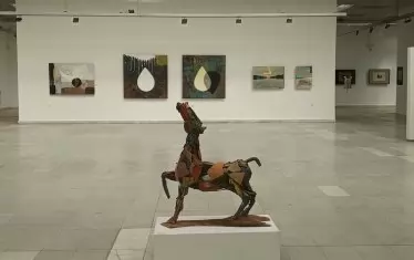   Из изложбата "Реката" в Художествена галерия - Русе.