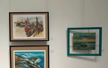   Из изложбата "Реката" в Художествена галерия - Русе.
