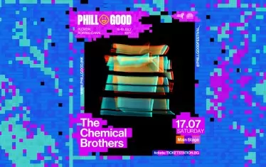 Постерът за участието на "Кемикъл Брадърс" на PhillGood 2027.