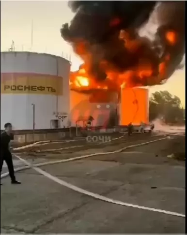 Дронът успешно се "приземи" в петролна база на "Роснефт" в Сочи
