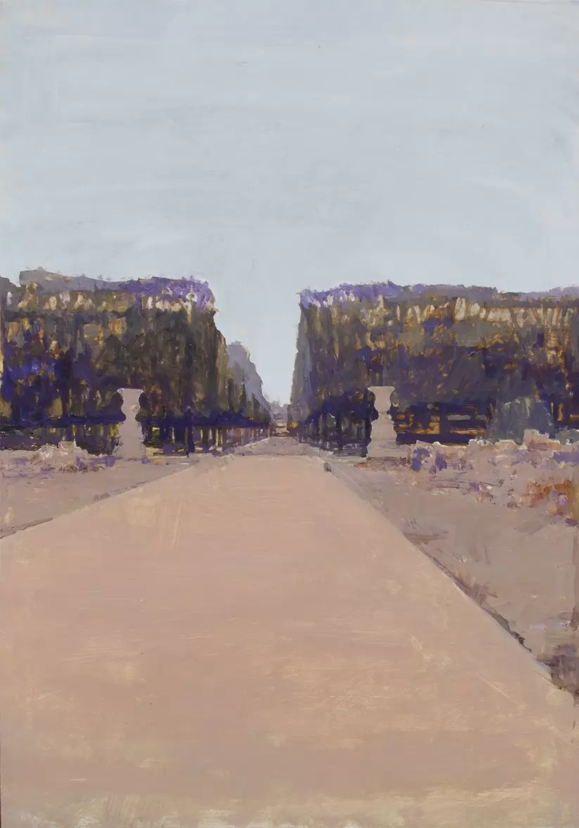 Художникът предава настроението чрез особената парижка светлина, цветоете и съчетанията между тях. 